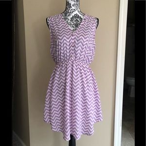 Cute Summer Dress Size Large Lavendar Color